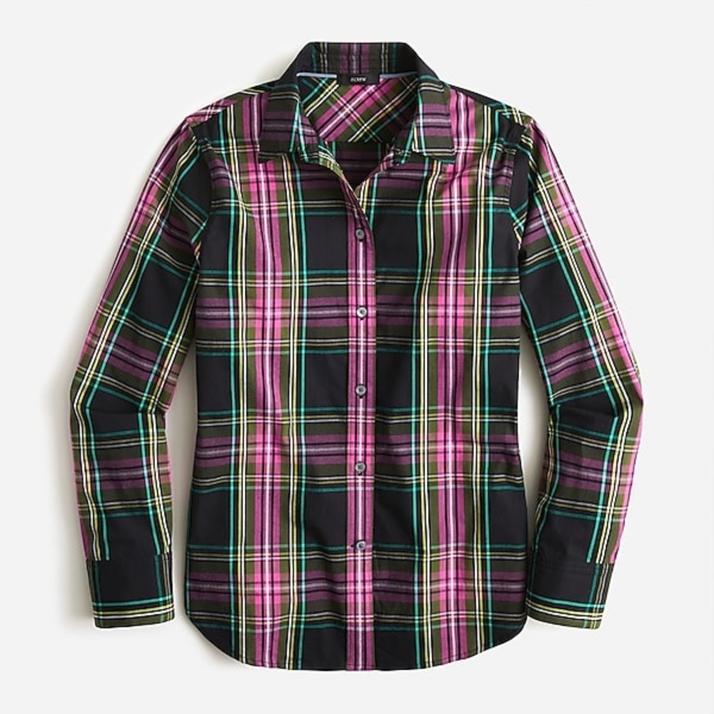 J.Crew Slim-fit shirt in pink Stewart tartan